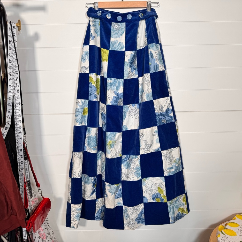 Walker Mountain Crafts Blue Patchwork Quilt Boho … - image 1